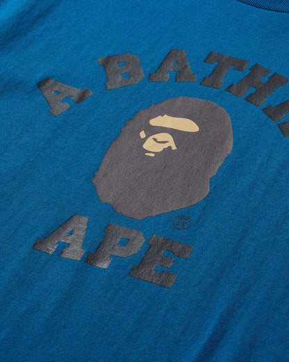 A Bathing Ape College Tee M Blue T-Shirts Shortsleeve 1K80110001 BLUE