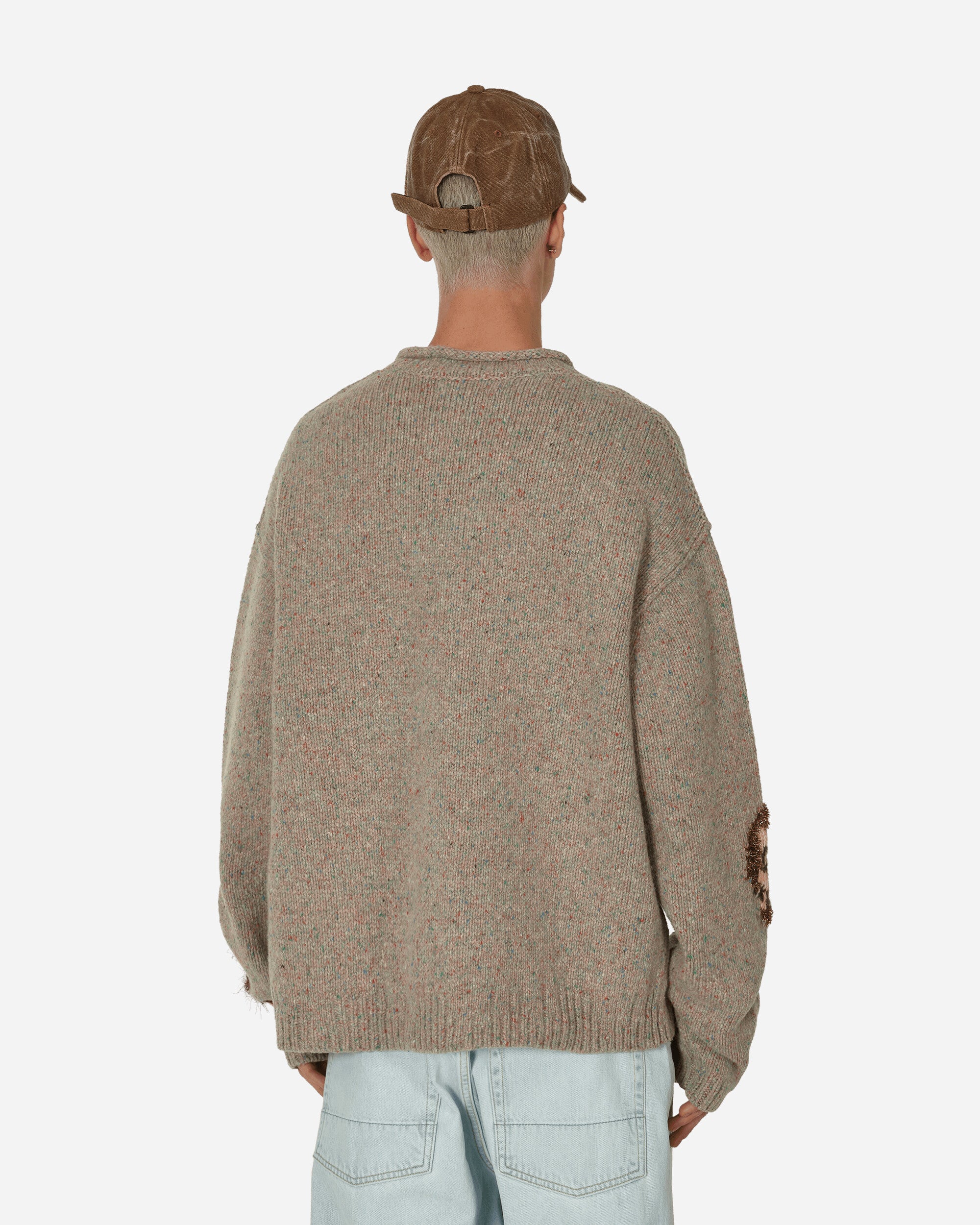 Acne Studios Crewneck Sweater Grey Melange/Multi Sweatshirts Crewneck B60307- DML
