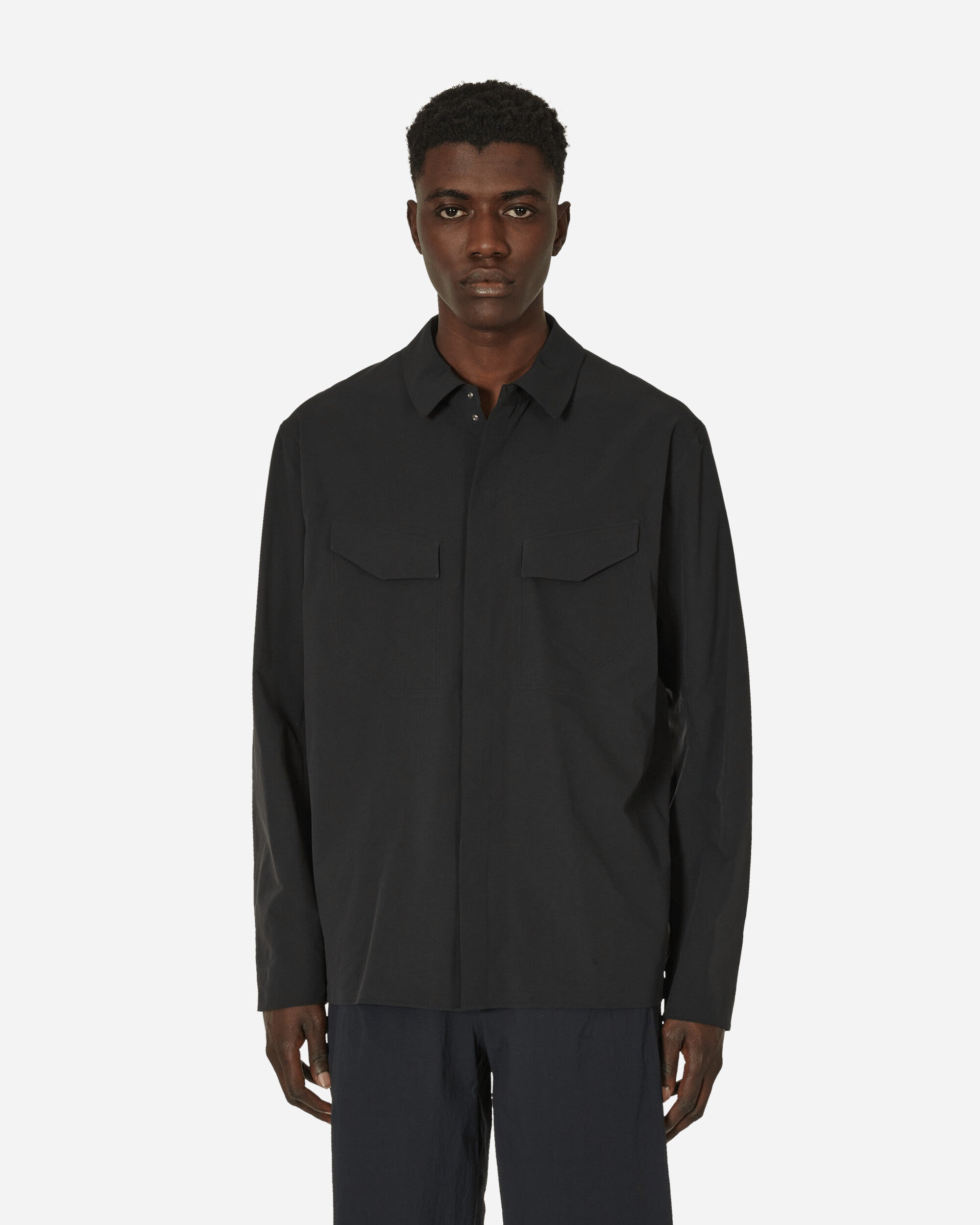 Arc'teryx Veilance Field Longsleeve Shirt Black - Slam Jam® Official Store