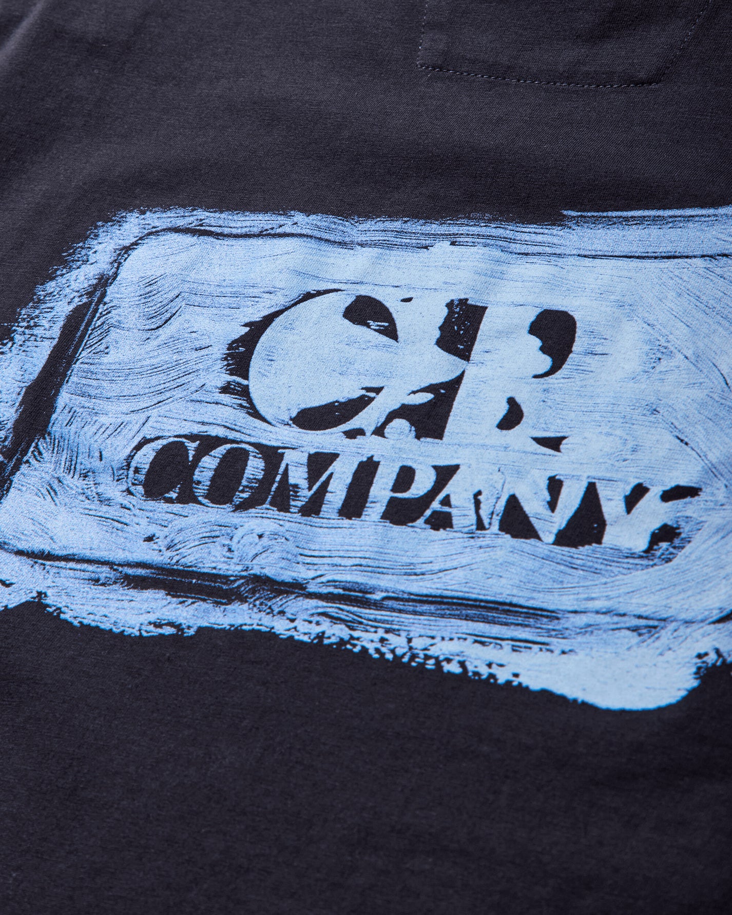 C.P. Company 30/1 Jersey Graphic Logo T-Shirt Total Eclipse T-Shirts Shortsleeve 18CMTS143A-006586W 888