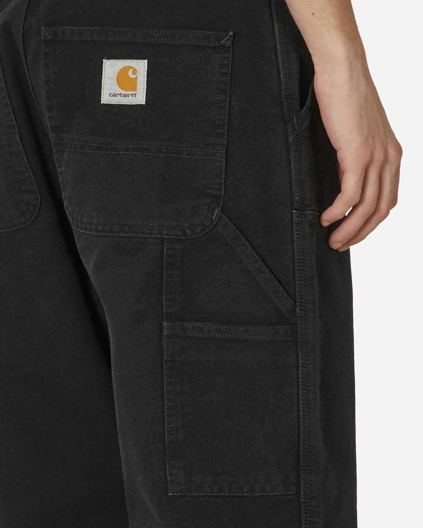 Carhartt WIP Double Knee Pant Black aged Pants Casual I031501 893K