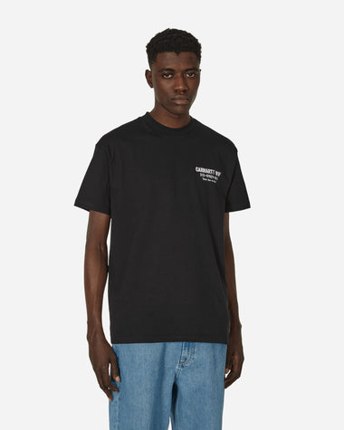 Carhartt WIP S/S Less Troubles T-Shirt Black/White T-Shirts Shortsleeve I033187 0D2XX