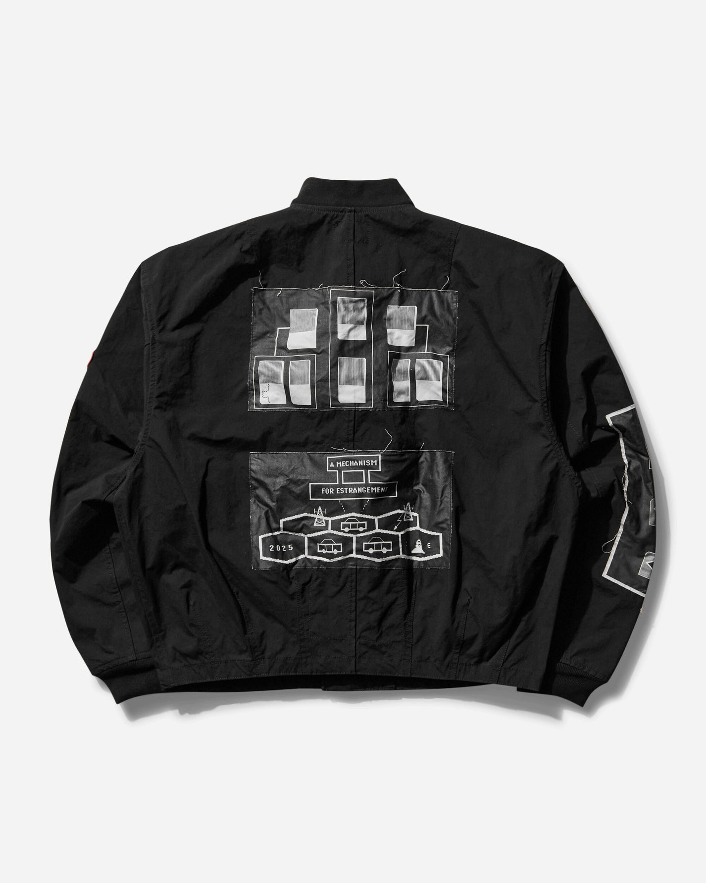 Cav Empt Estrangement Zip Jacket Black Coats and Jackets Bomber Jackets CES26JK14 001