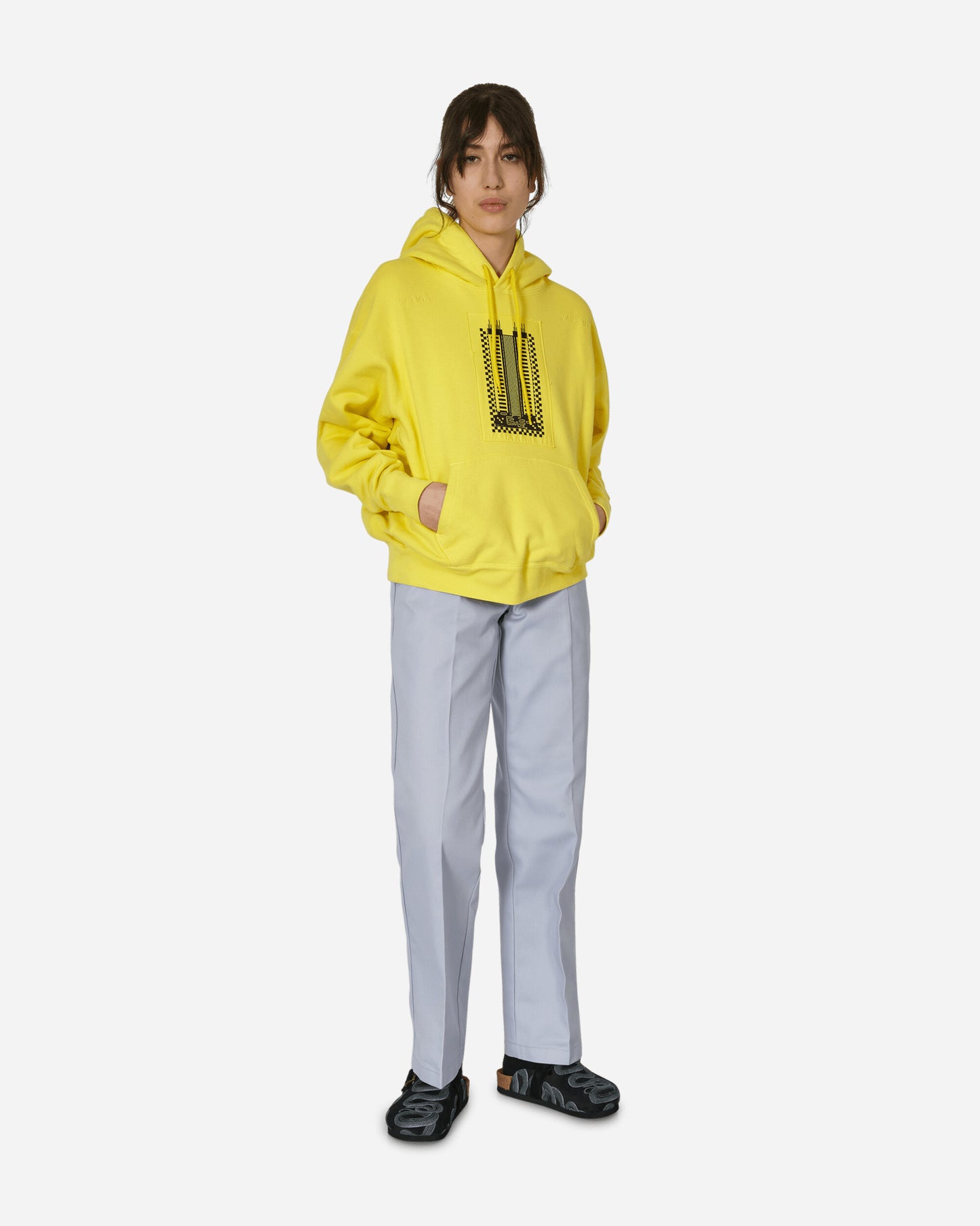 Cav Empt Overdye Reprocess Heavy Hoody Yellow Sweatshirts Hoodies CES25CS07 YLLW