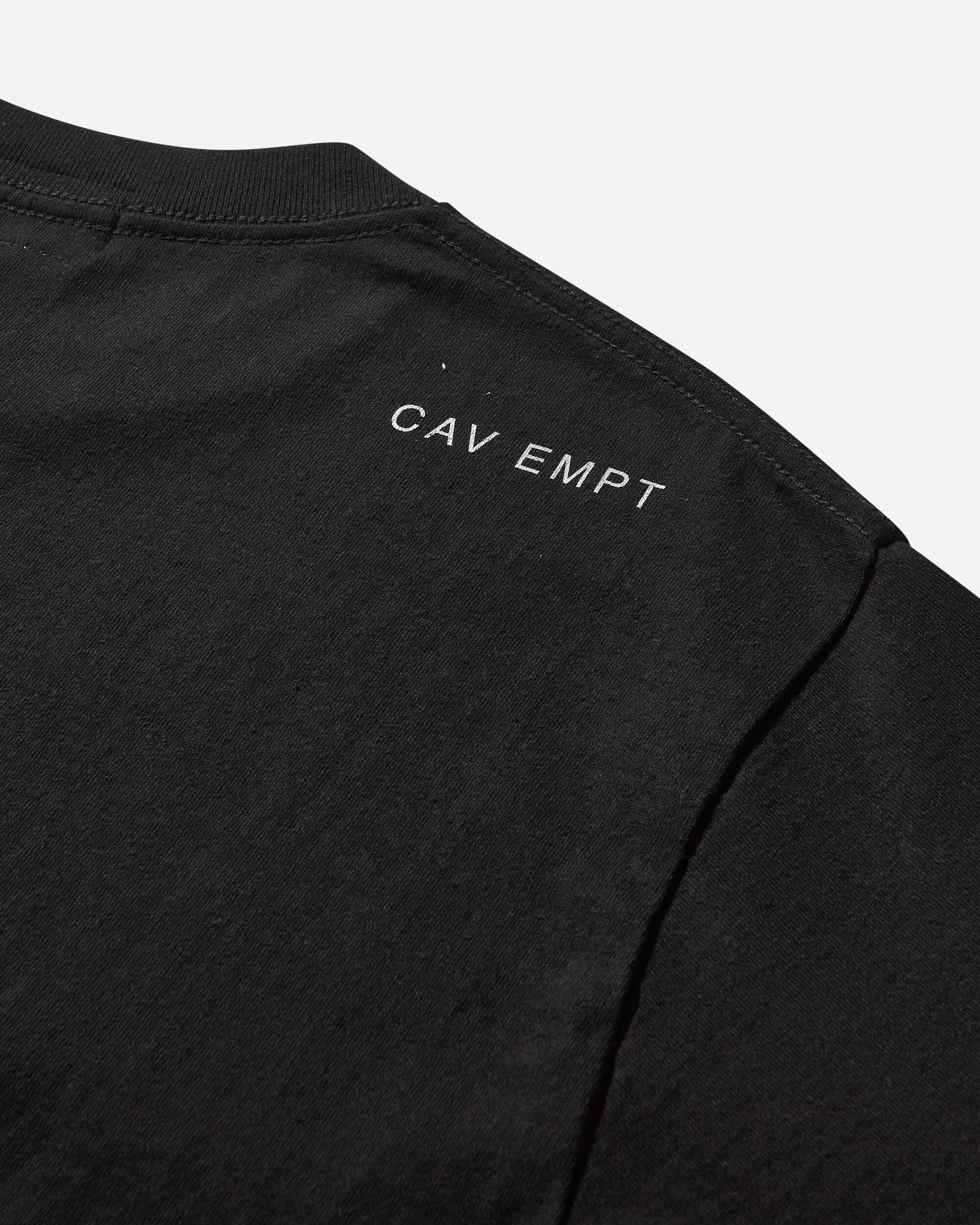 Cav Empt Washed Pixel Flame T Black T-Shirts Shortsleeve CES26T15 001