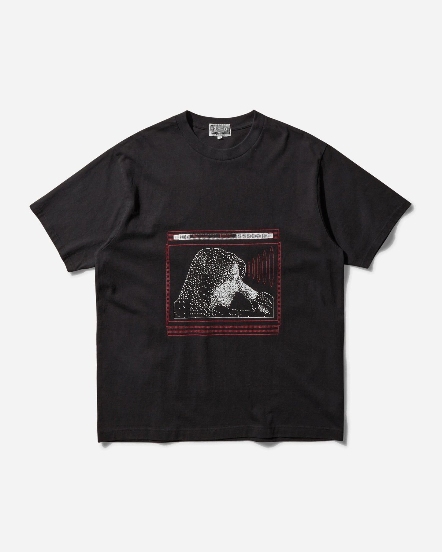 Cav Empt Washed Pixel Flame T Black T-Shirts Shortsleeve CES26T15 001