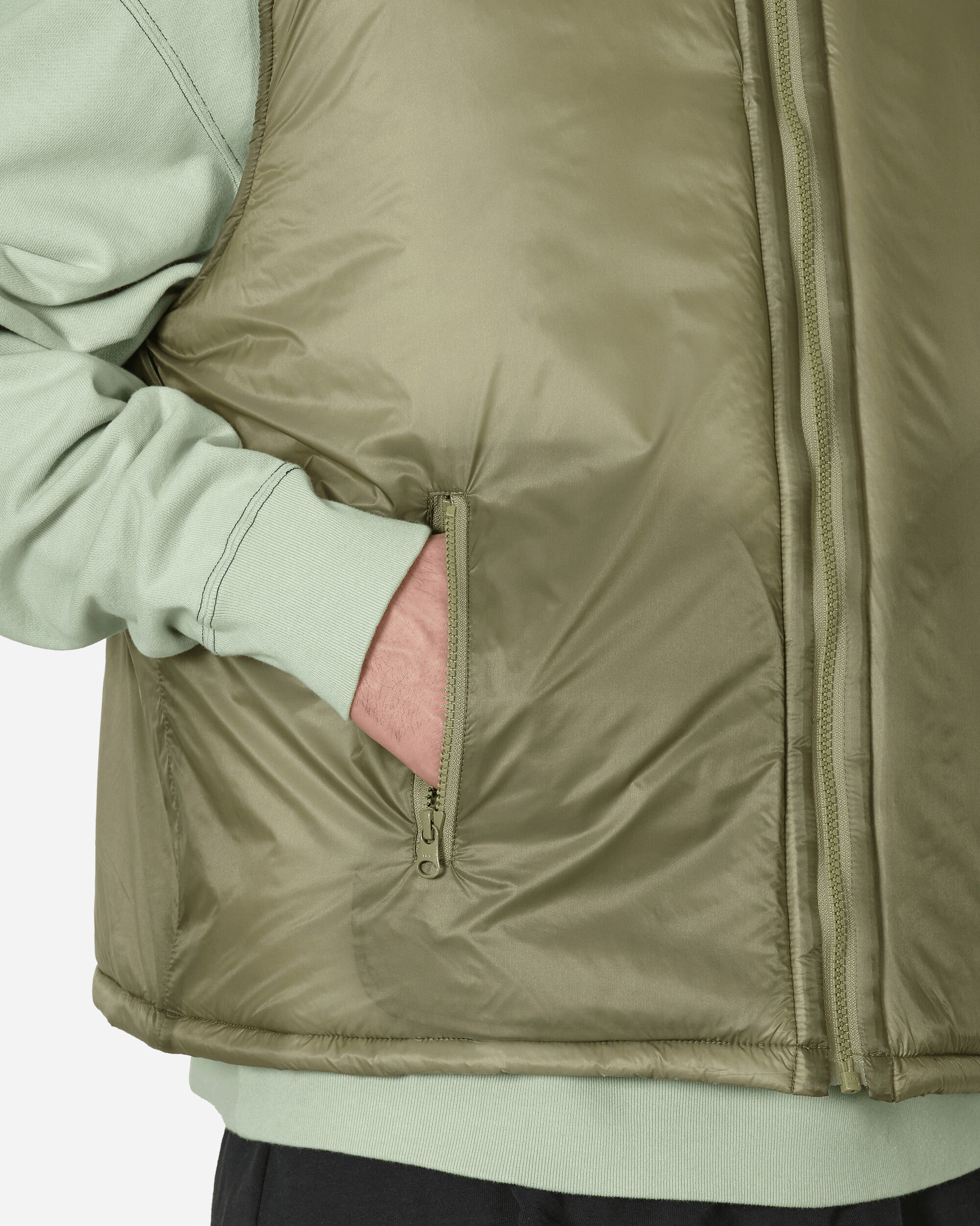 Cav Empt Warm Puff Vest Green Coats and Jackets Vests CES24JK24 001