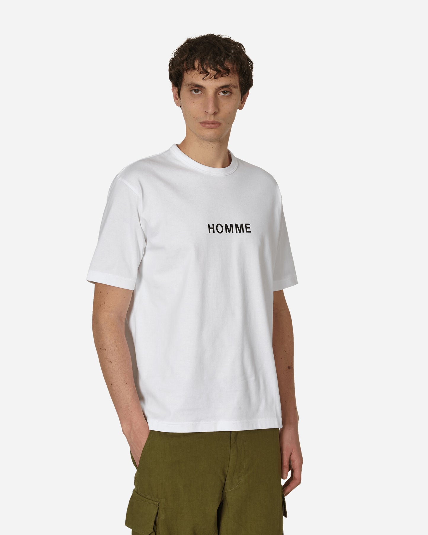 Comme Des Garçons Homme Men'S T-Shirt White T-Shirts Shortsleeve HM-T103-051 2