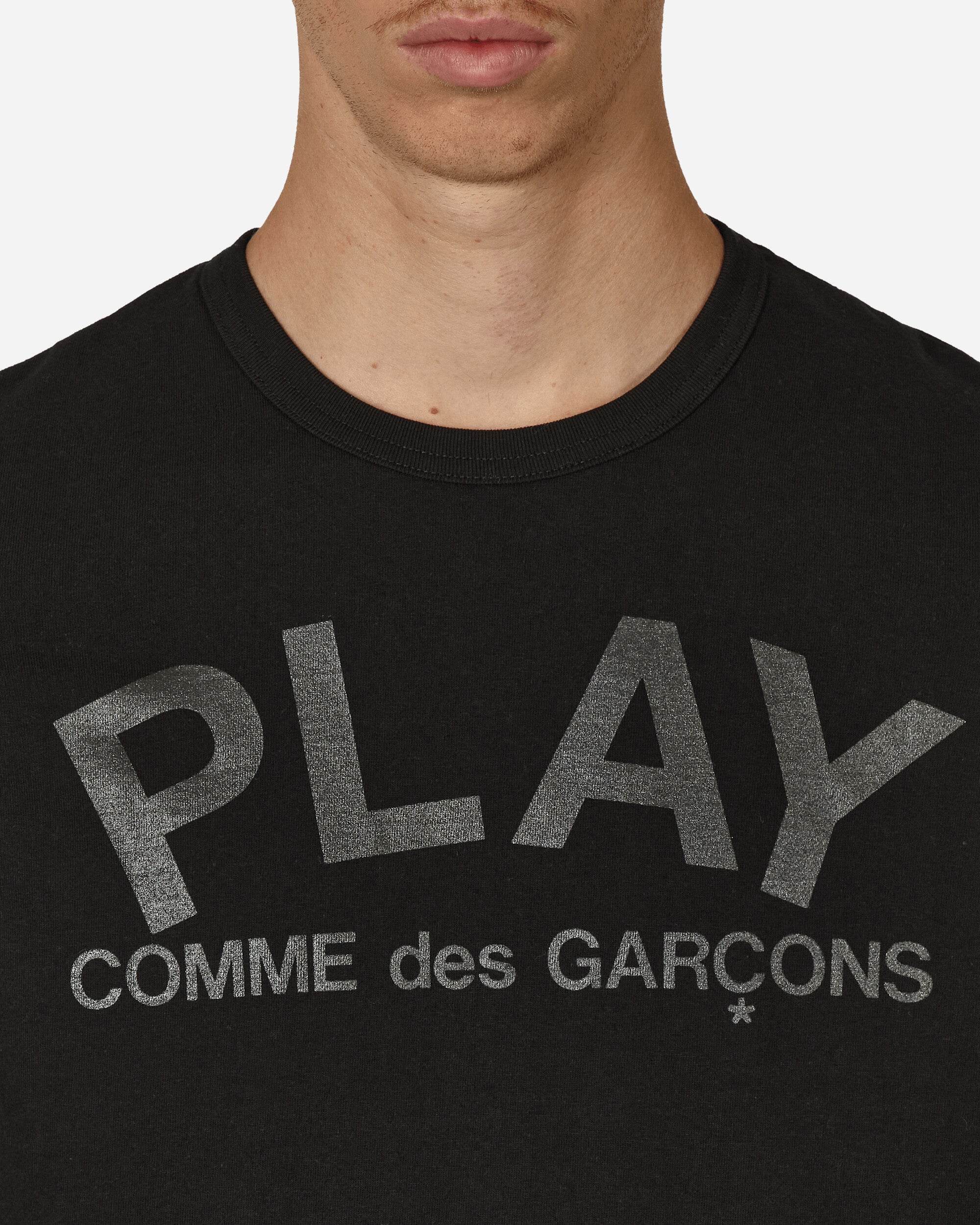 Comme Des Garçons Play T-Shirt Short Sleeve Knit Black T-Shirts Shortsleeve P1T188  1