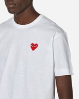 Comme Des Garçons Play T-Shirt Short Sleeve Knit WHITE T-Shirts Shortsleeve P1T108 2