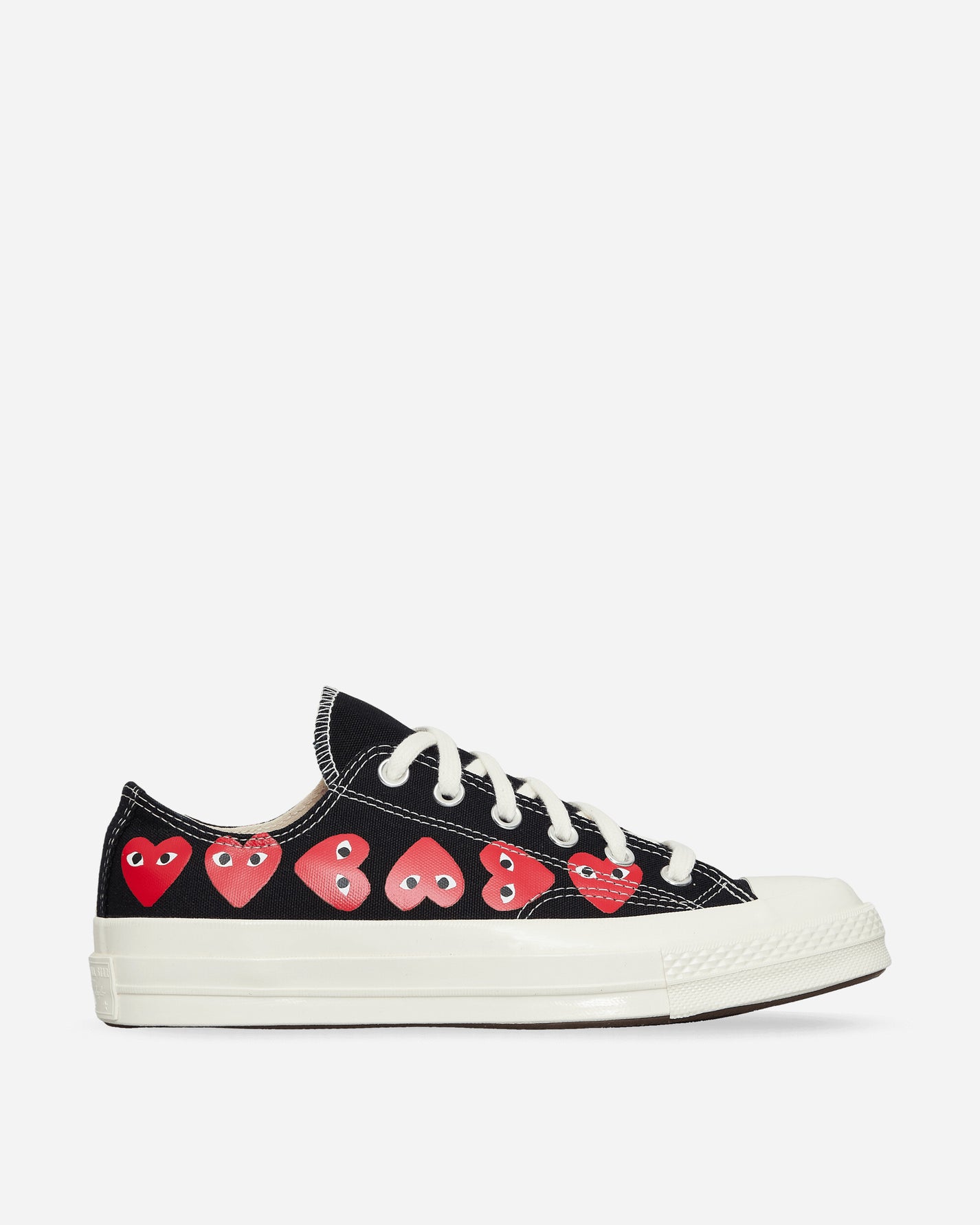 Comme Des Garçons Play Converse Multi Heart Ct70 Low Top BLACK Sneakers Low P1K126 1