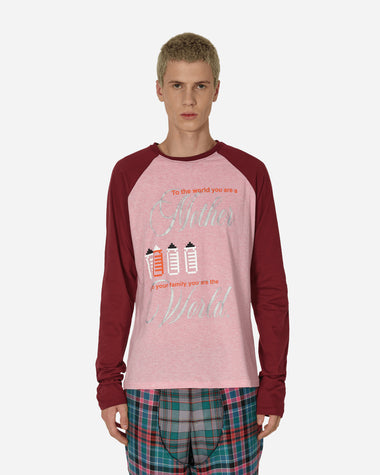 Cormio Harry Raglan Longsleeve T-Shirt Bordeaux & Pink T-Shirts Longsleeve HARRY BORDEAUX
