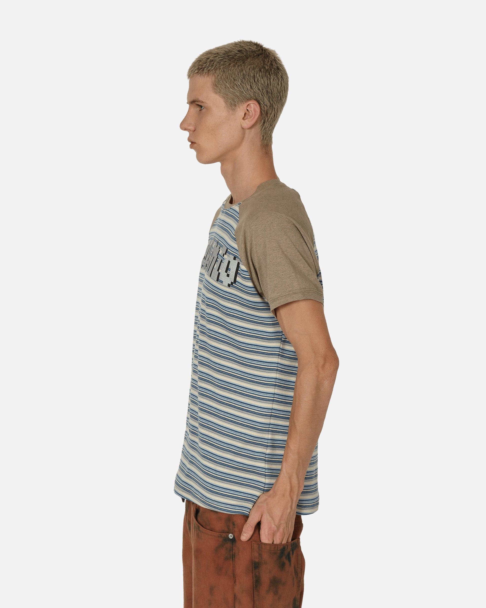Cormio Boah Raglan T-Shirt Blue & Sand Stripes T-Shirts Shortsleeve BOAH BLUE