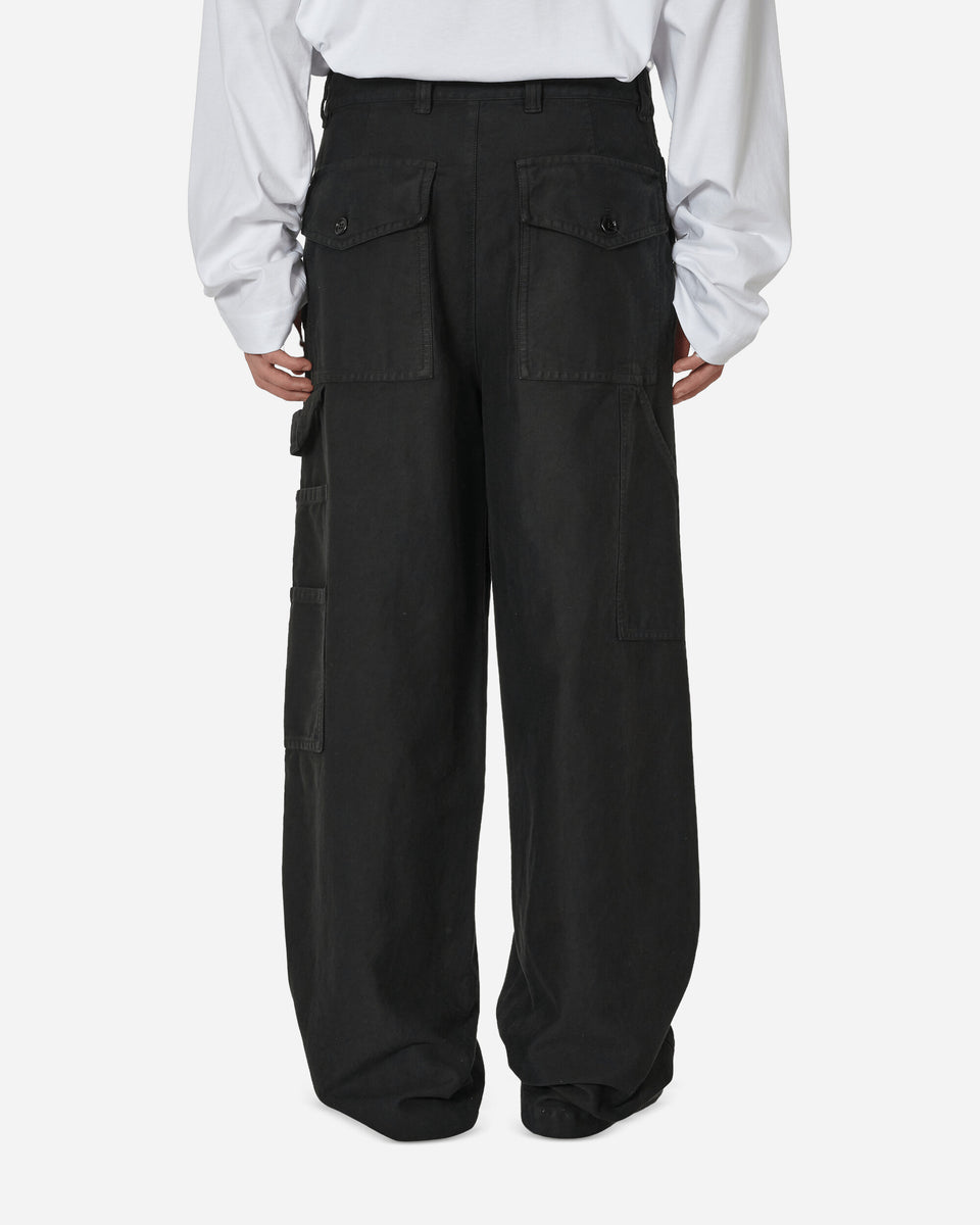 Dries Van Noten Loose Patch Pockets Pants Black - Slam Jam® Official Store