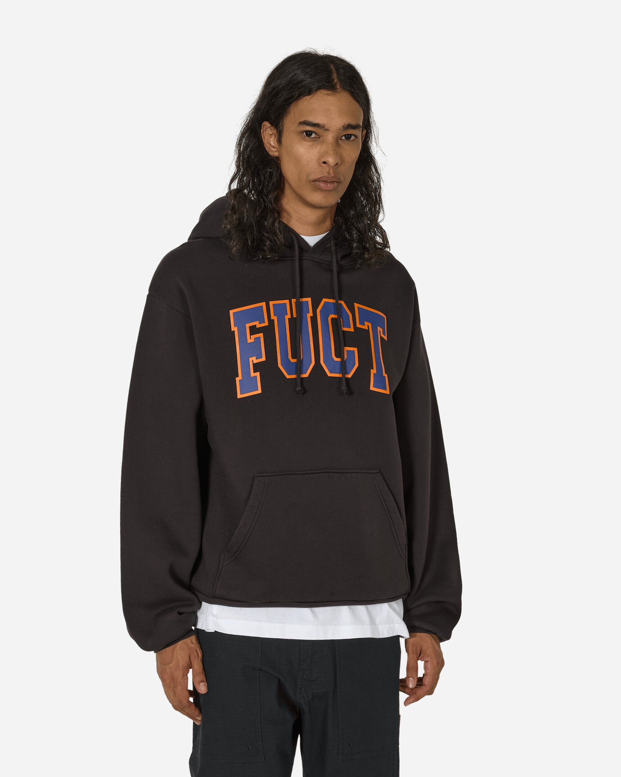 FUCT Logo Hoodie Black Sweatshirts Hoodies TBMW018JY03 BLK0001