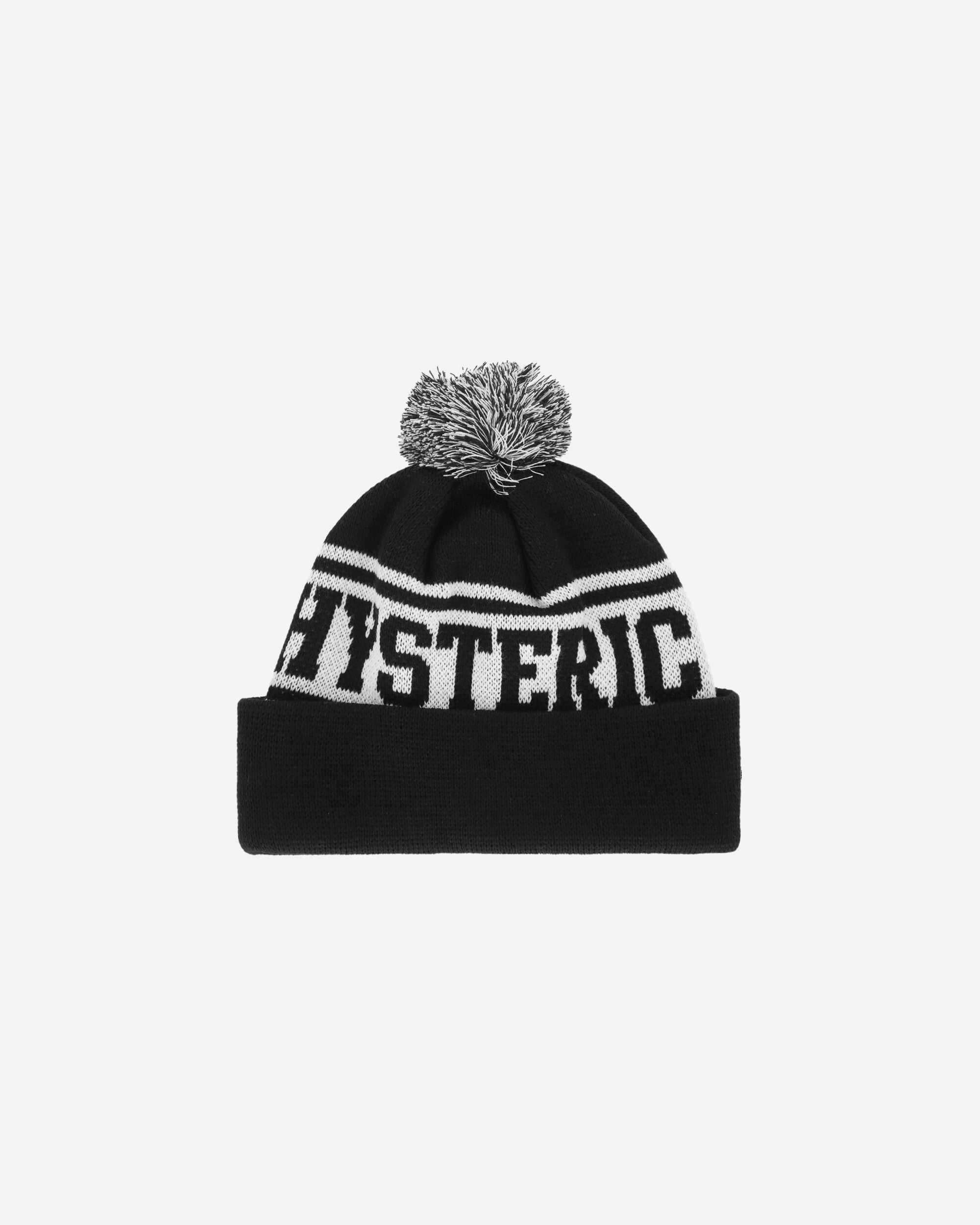 Hysteric Glamour Hysteric Logo Black Hats Beanies QH089 C1