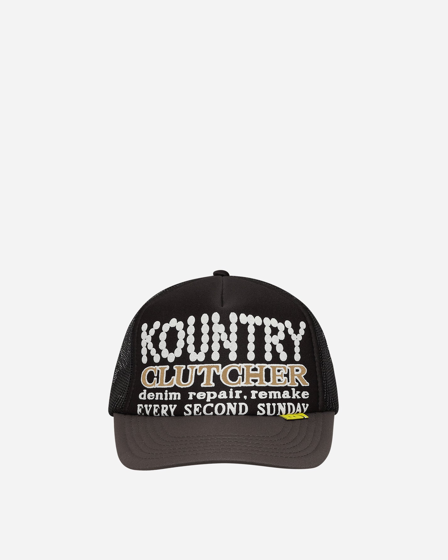 KAPITAL Kountry Pearl Clutcher Truck Cap Blk X Gry Hats Caps EK-1377XHB 2