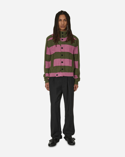 Kiko Kostadinov Merli Twinset Cardigan Pink/Khaki Knitwears Cardigans KKSS24KN04 81