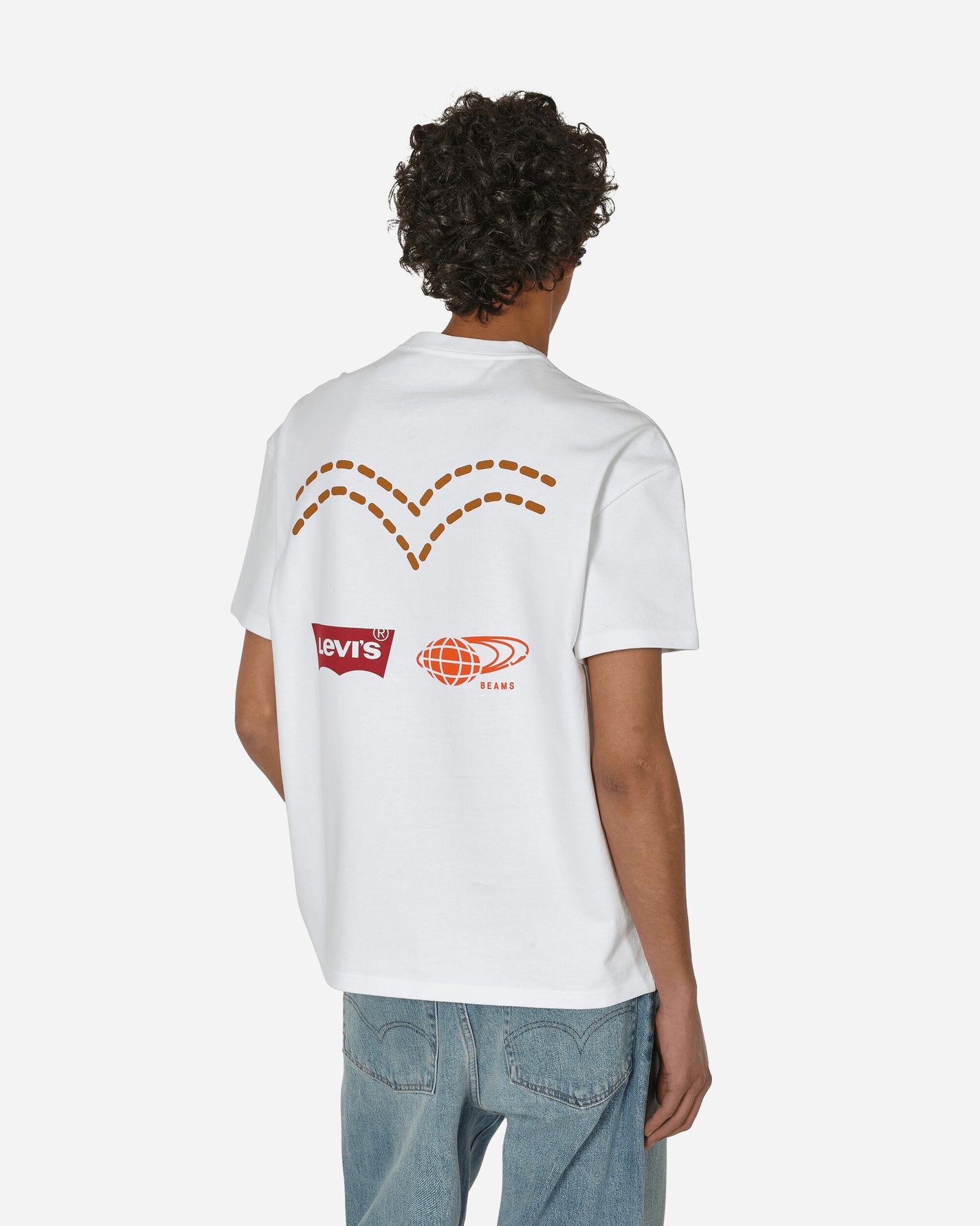 Levi's Levi X Beams Stay Loose Tee Wht Multi T-Shirts Shortsleeve A8425-0000 WHTMULTI