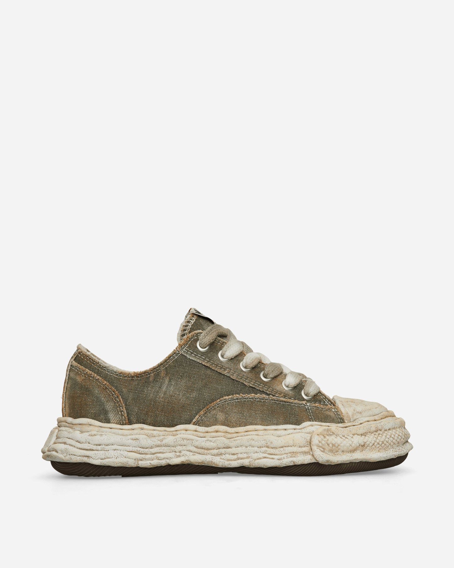 Maison MIHARA YASUHIRO Peterson 23 / Original Sole Washed Denim Low-Top Green Sneakers Low A13FW714 GREEN