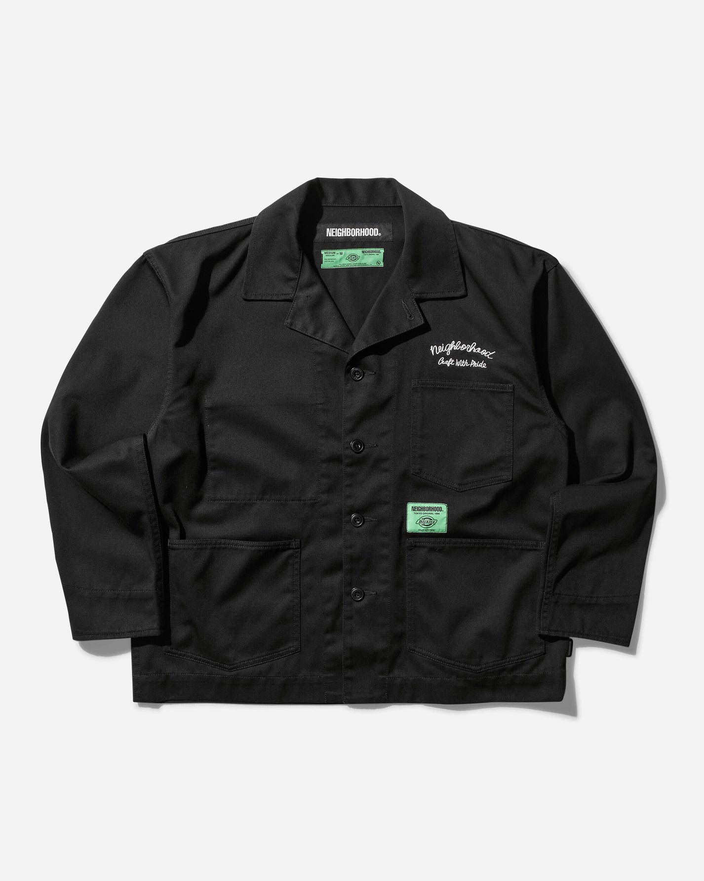 Neighborhood Nh X Dickies . Coverall Jacket Black Coats and Jackets Jackets 242VFDKN-JKM02 BK