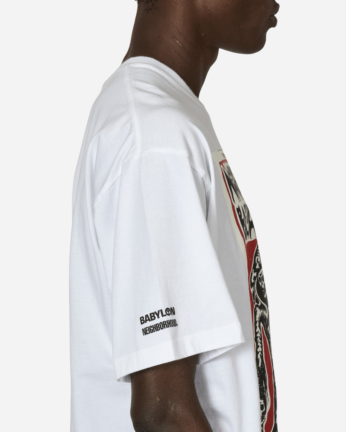 Neighborhood Nh x Babylon . Tee Ss-4 White T-Shirts Shortsleeve 241PCBLN-ST04S WH