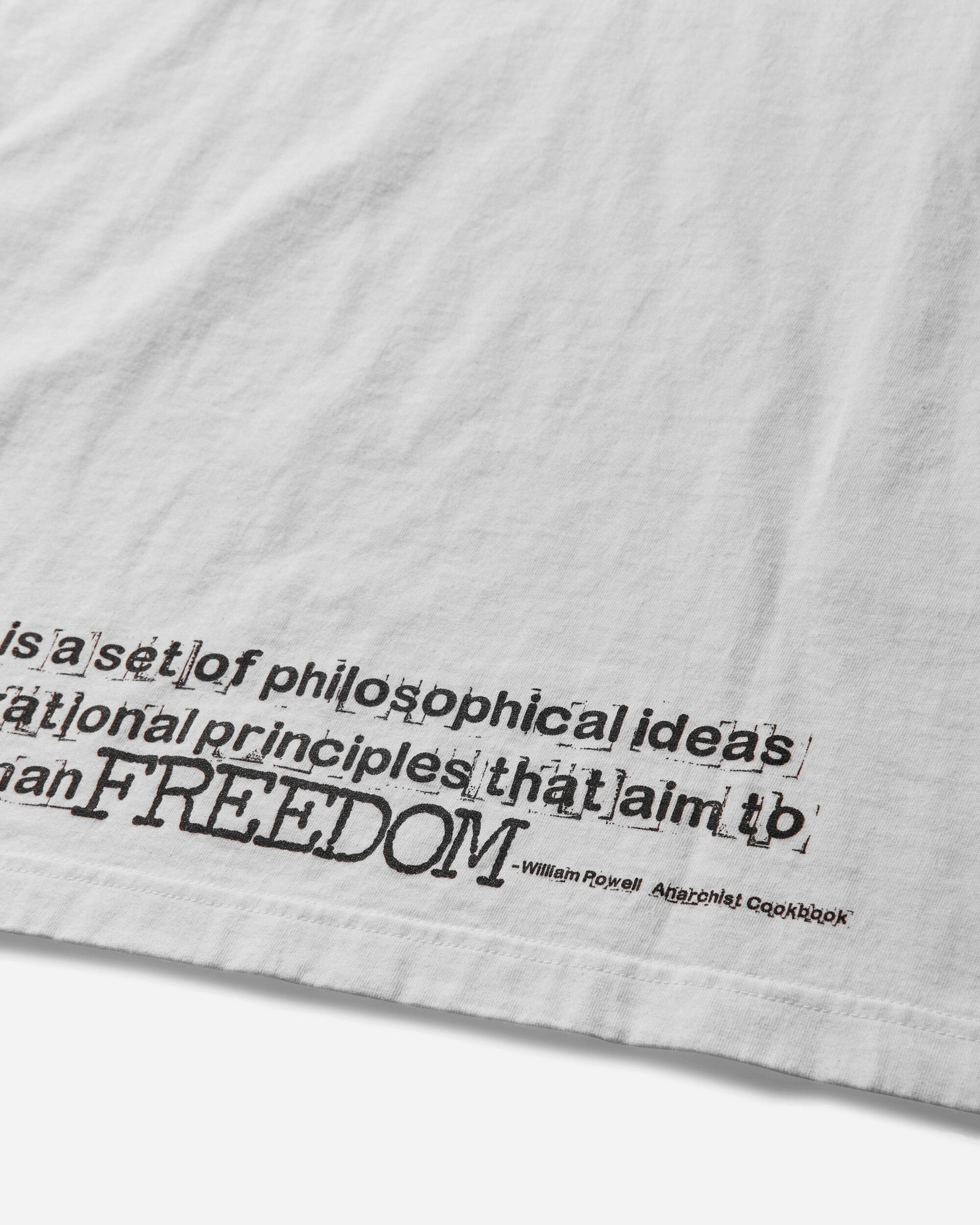 Neighborhood Nh × Anarchic Adjustment . Tee Ss-1 White T-Shirts Shortsleeve 242PCAJN-ST01S WH