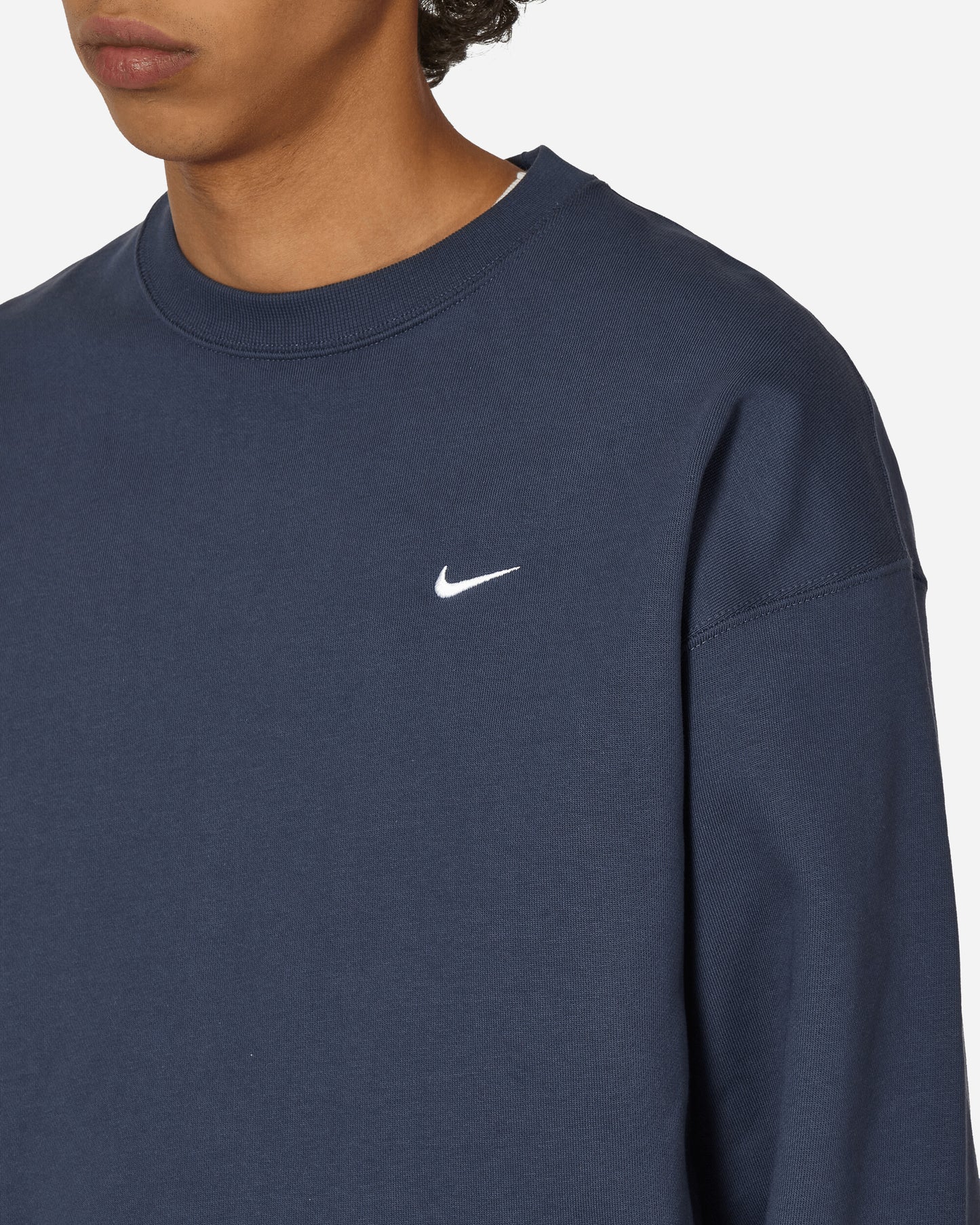 Nike M Nk Solo Swsh Flc Crw Thunder Blue/White T-Shirts Longsleeve DX1361-437