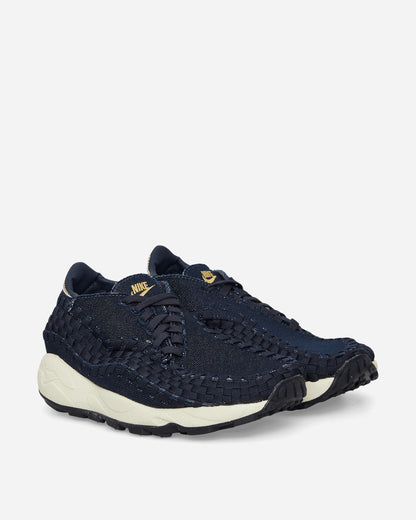 Nike Wmns Nike Air Footscape Woven Denim/Gold Sneakers Mid HF1759-400