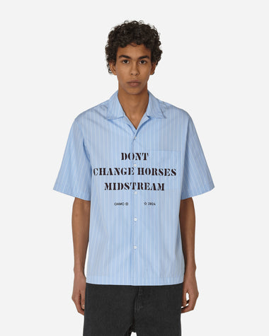 OAMC Kurt Shirt, Stripes Light Blue T-Shirts Polo 24E28OAU98 059