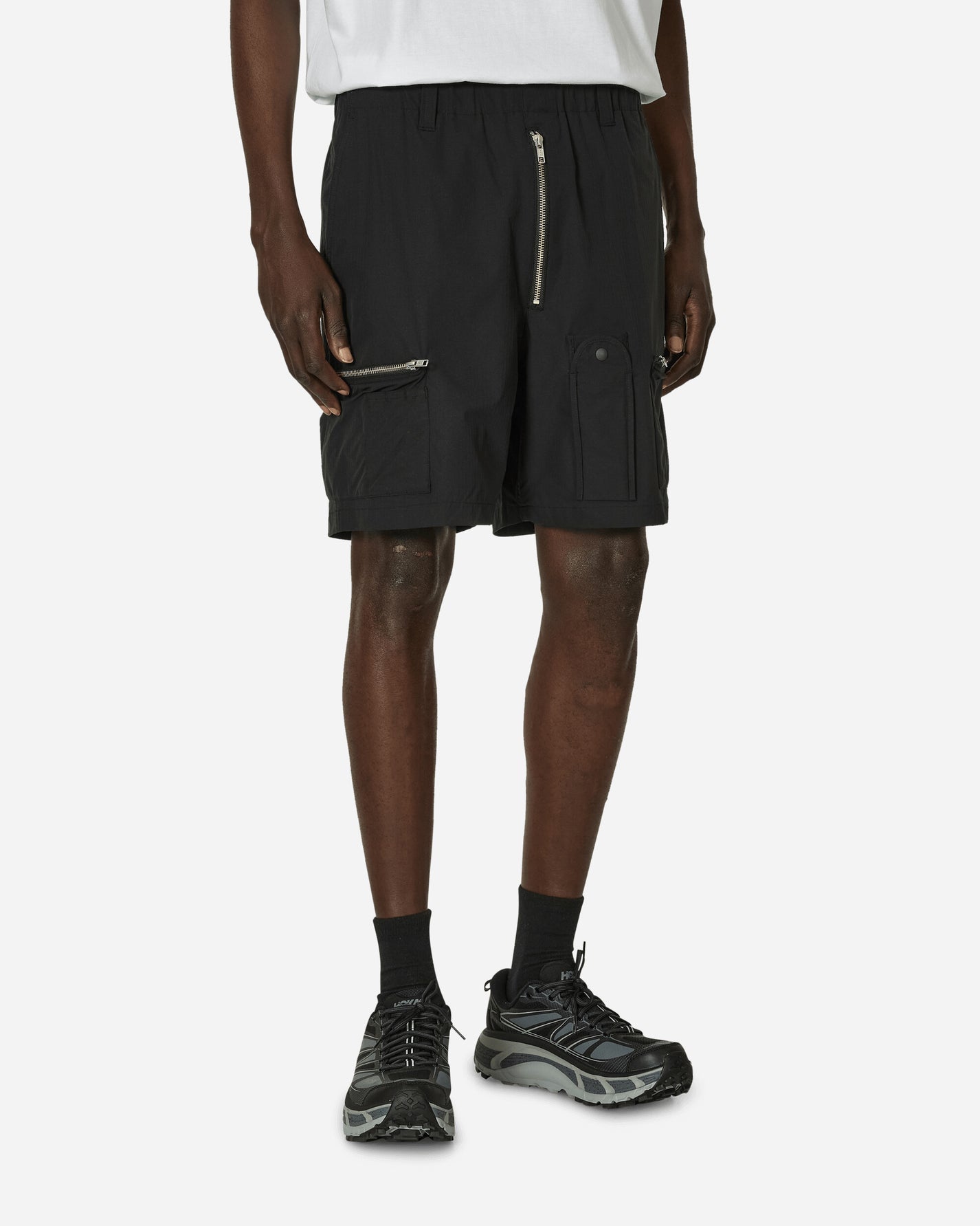 Phingerin Pockets Shorts Black Shorts Cargo Short PD-241-SBT-011 B