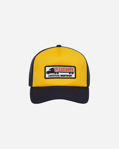 Pleasures Nightmare Trucker Navy/Yellow Hats Caps 9508022 NAVY-YELLOW