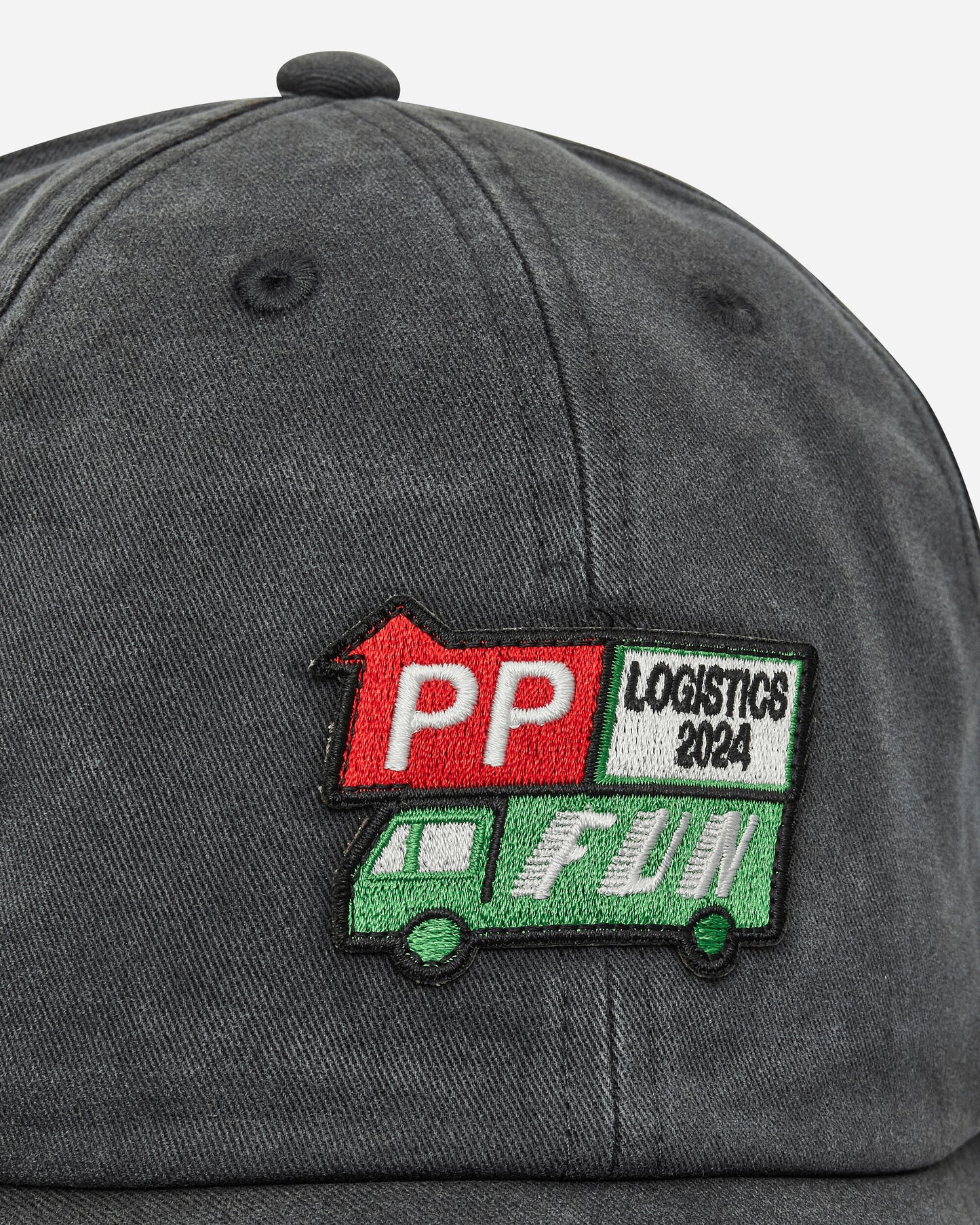 Public Possession P.P. Logistik Cap Washed Black Hats Caps PPMODA24-124  1