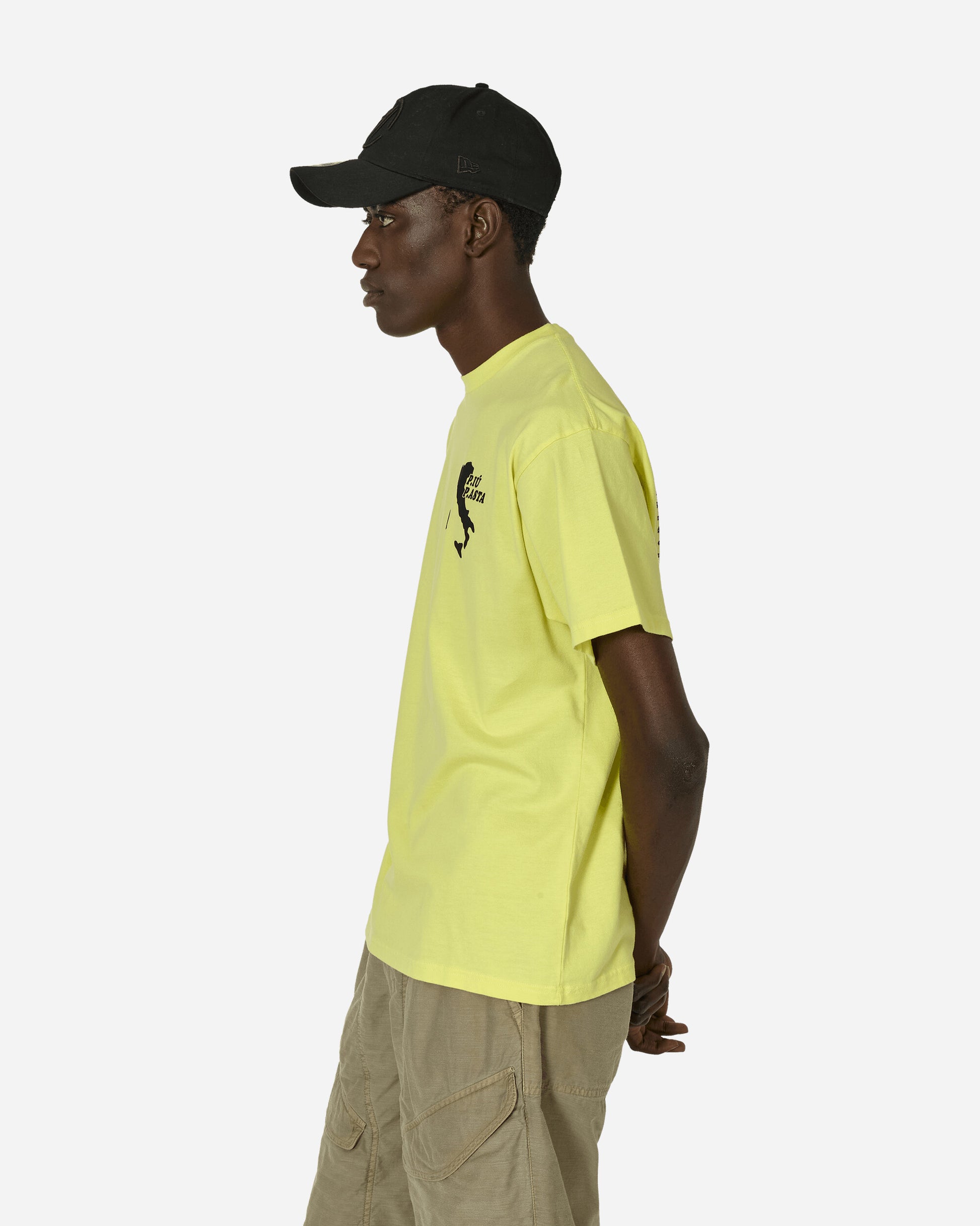 Public Possession "P.Iu P.Asta" T-Shirt Stonewashed Yellow T-Shirts Shortsleeve PPMODA24-010  1