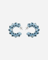 Roussey Wmns Lit Hoops Light Blue Jewellery Earrings S24E04 2