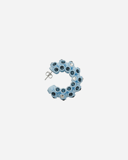 Roussey Wmns Lit Hoops Light Blue Jewellery Earrings S24E04 2