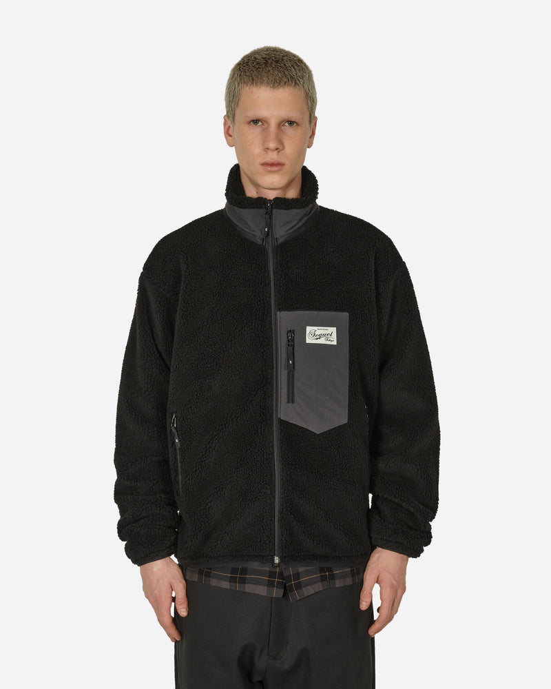 Sequel Boa Jacket Black Sweatshirts Hoodies SQ-23AW-JK-01 1
