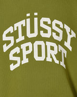 Stüssy Big Crackle Sport Crew Green Sweatshirts Crewneck 118537 0401