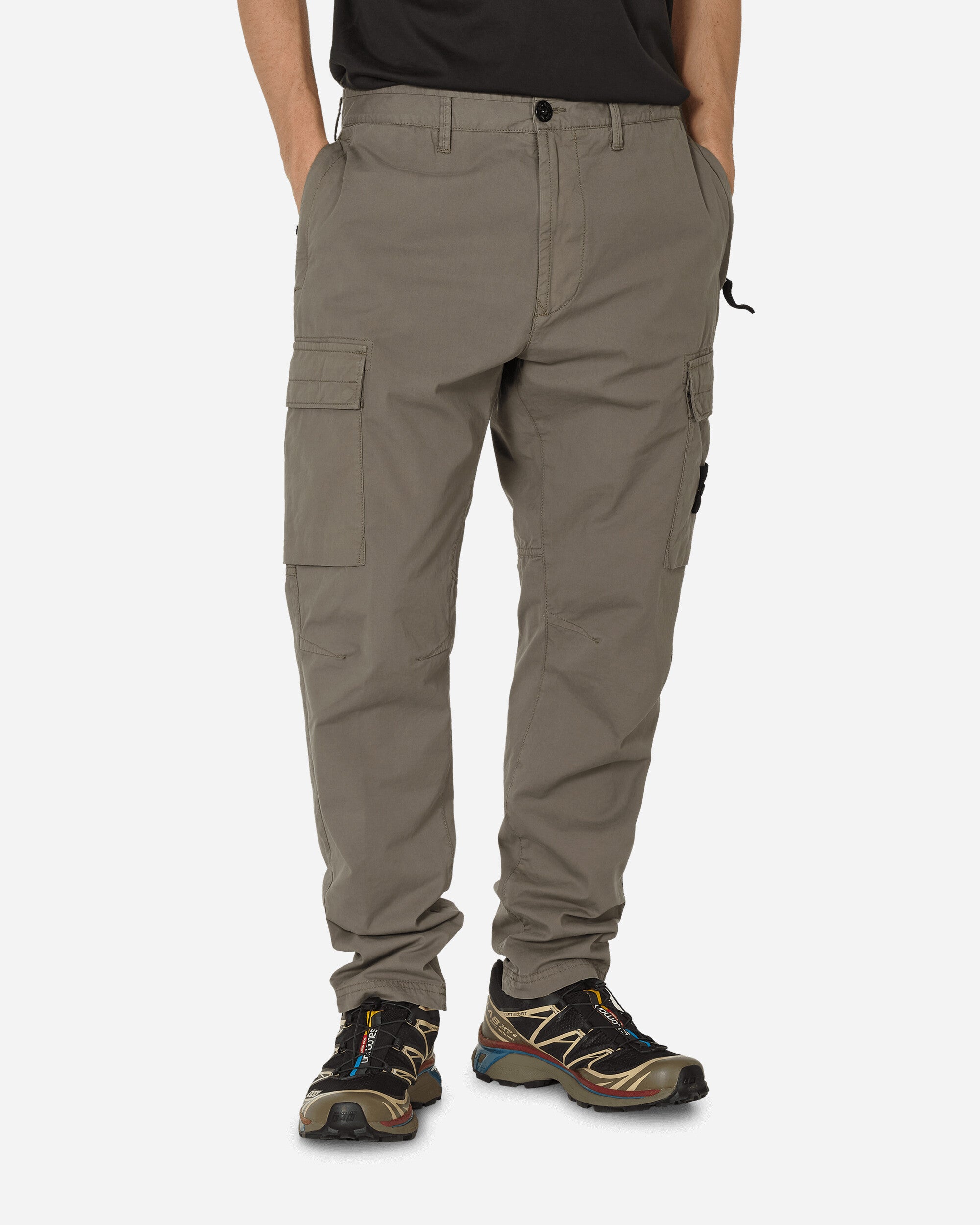 Regular Tapered Cargo Trousers Dove Grey