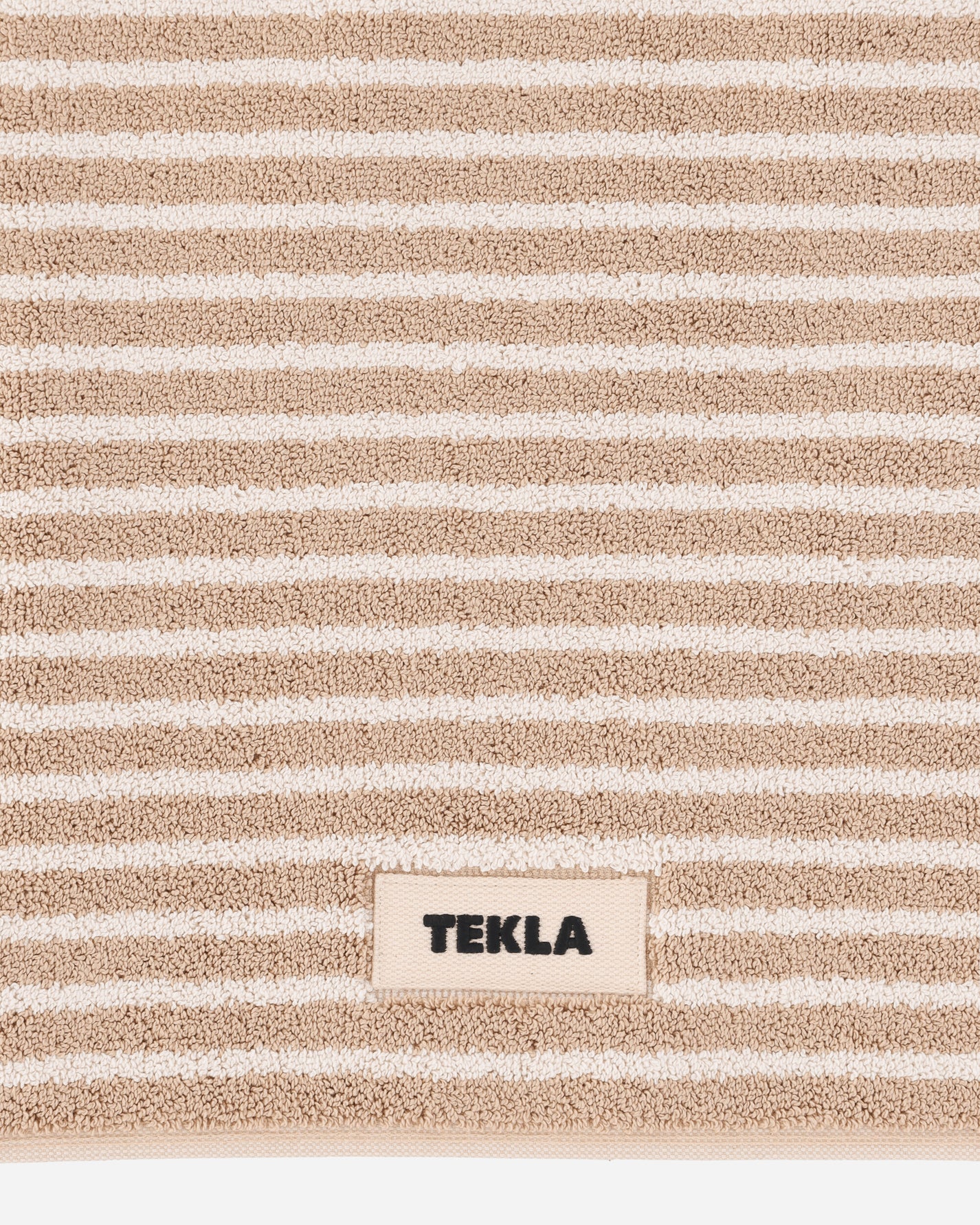 Tekla Bath Mat - Striped Ivory Stripes Textile Bath Towels BM-IVST-70x50 IVST