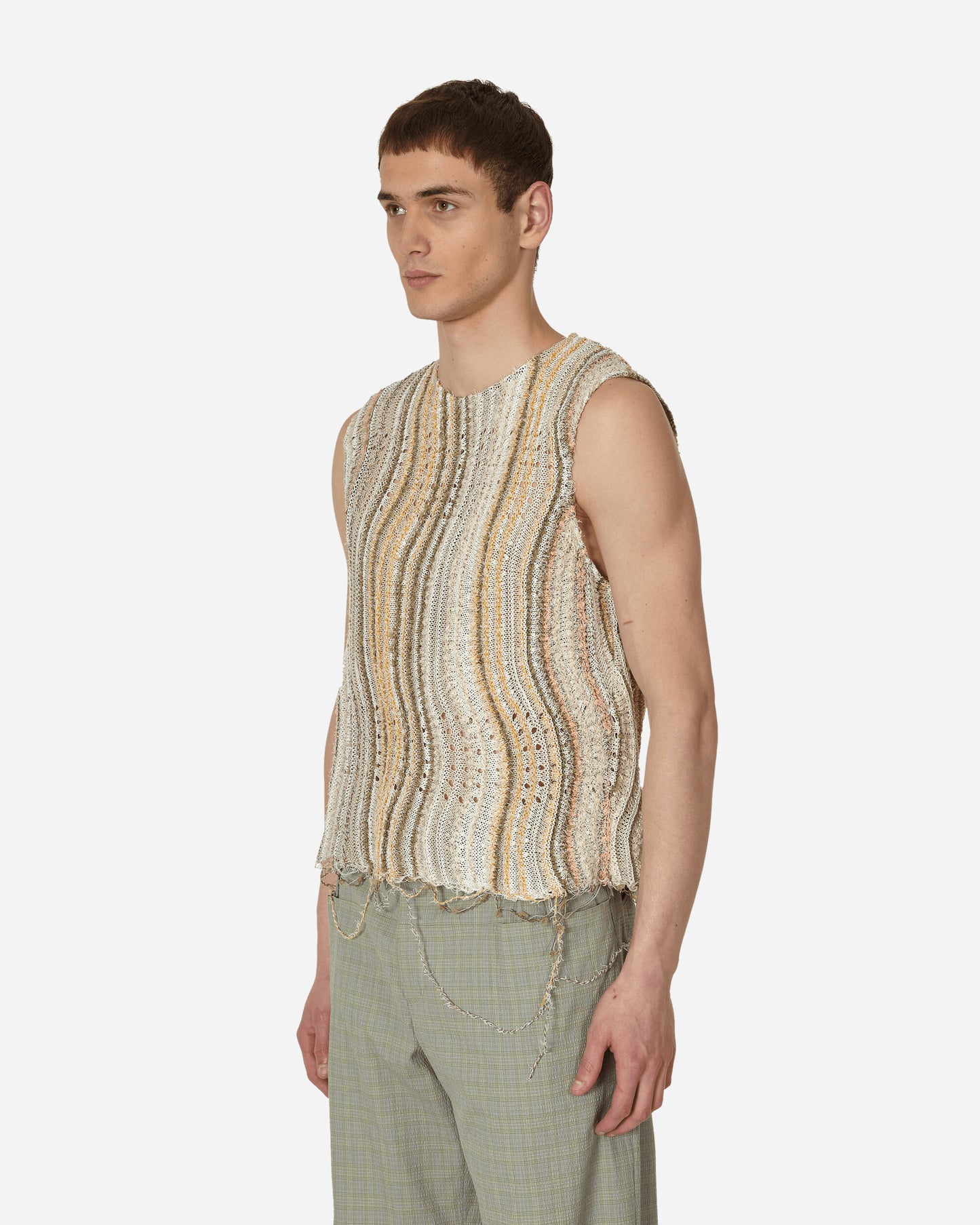 Vitelli Peacock Tank Top Peacock Desert Knitwears Gilets D31-F0SMT 1