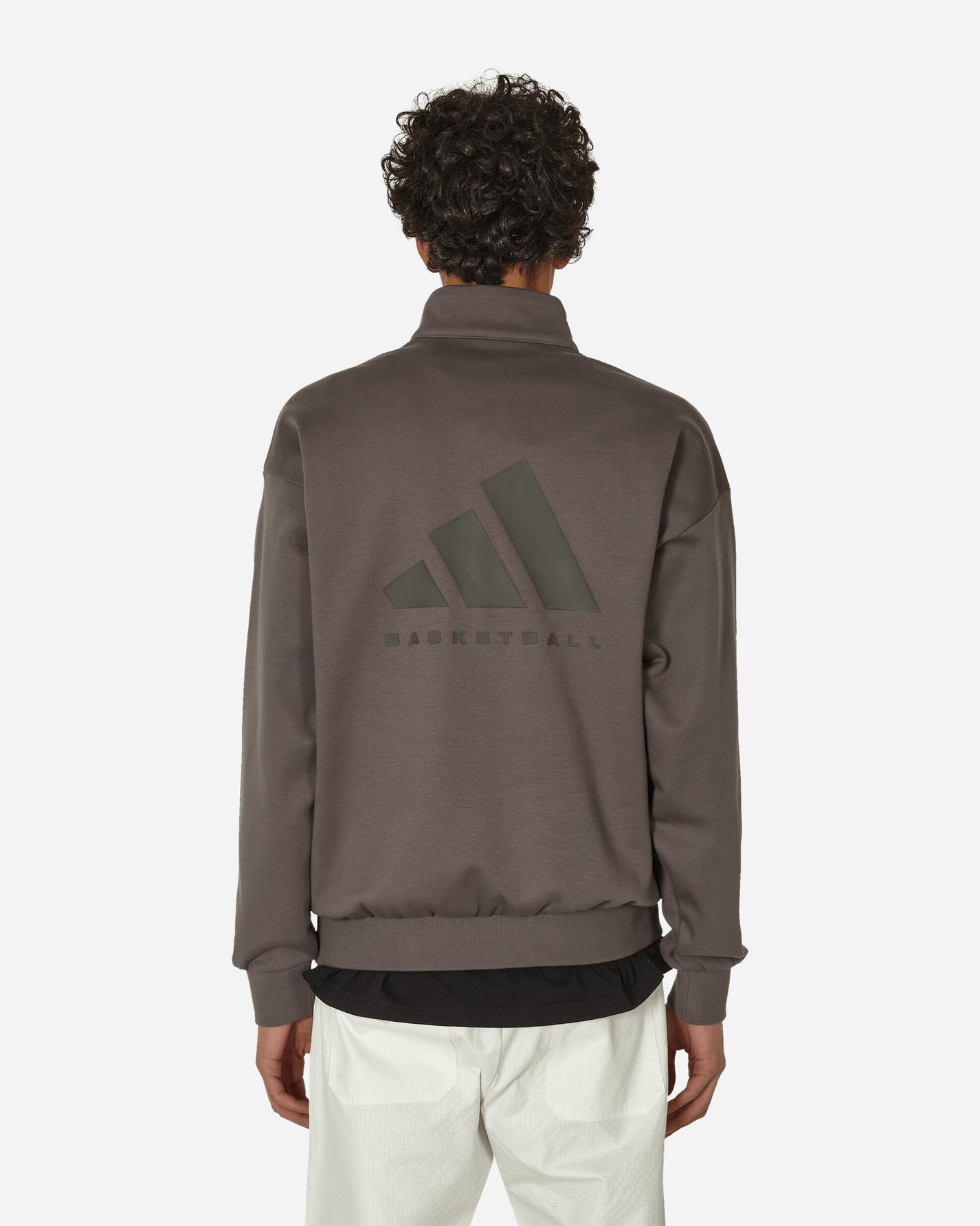 adidas Adi Bb 1/2 Zip Charcoal Sweatshirts Crewneck IW1627 001