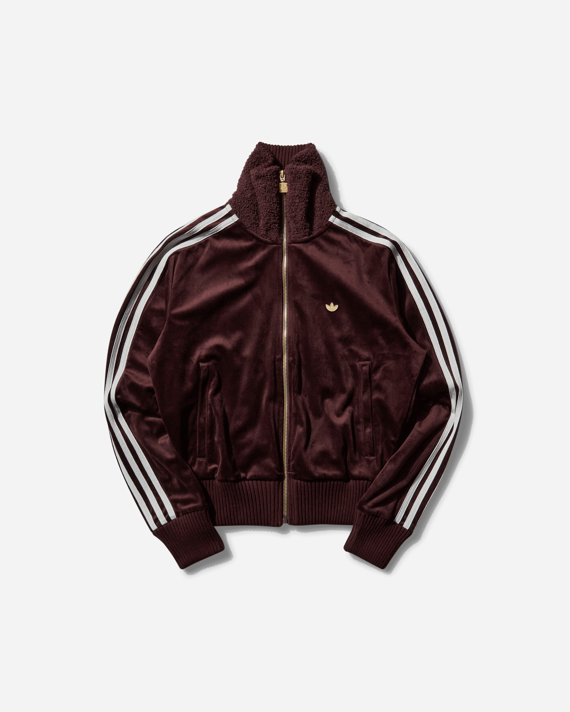 adidas Wmns Velvet Tt Shadow Brown Sweatshirts Track Tops IX1059