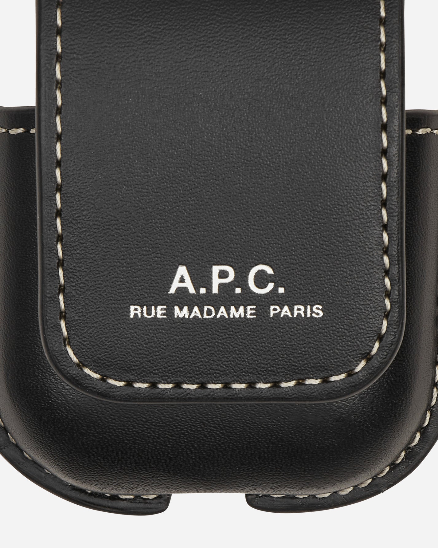 A.P.C. Airpods Case Max Black  Equipment Keychains PXAWV-M63423 LZZ