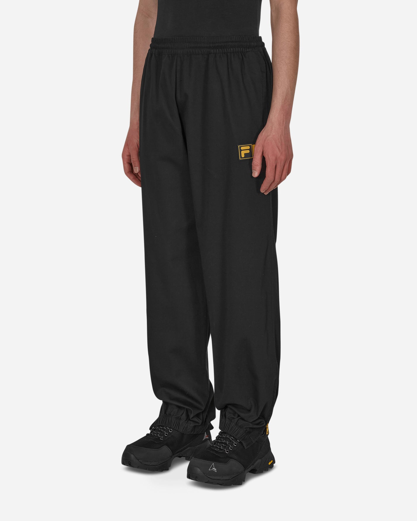 Aries Logo Twill Trackpant Black Pants Trousers FIAR30003 BLK