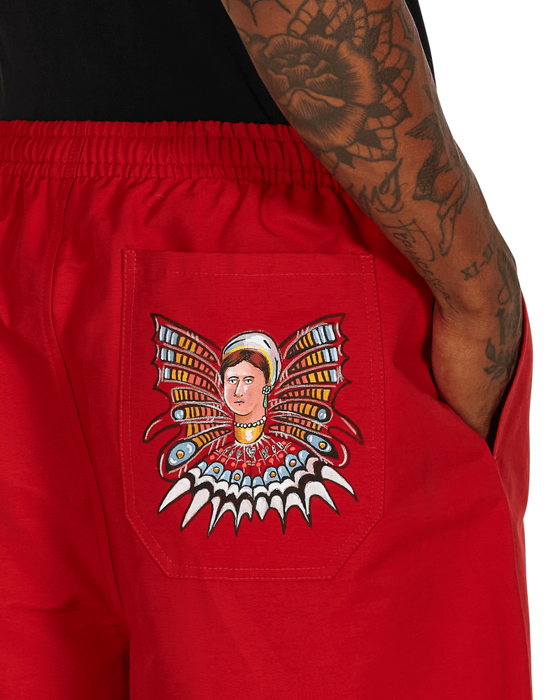 Bode Monarch Rugby Red Shorts Sweatshorts MR23PA08N002 600