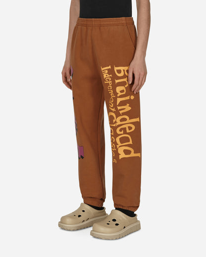 Brain Dead Independent Classics Brown Pants Sweatpants BDP22B00002321 BR01