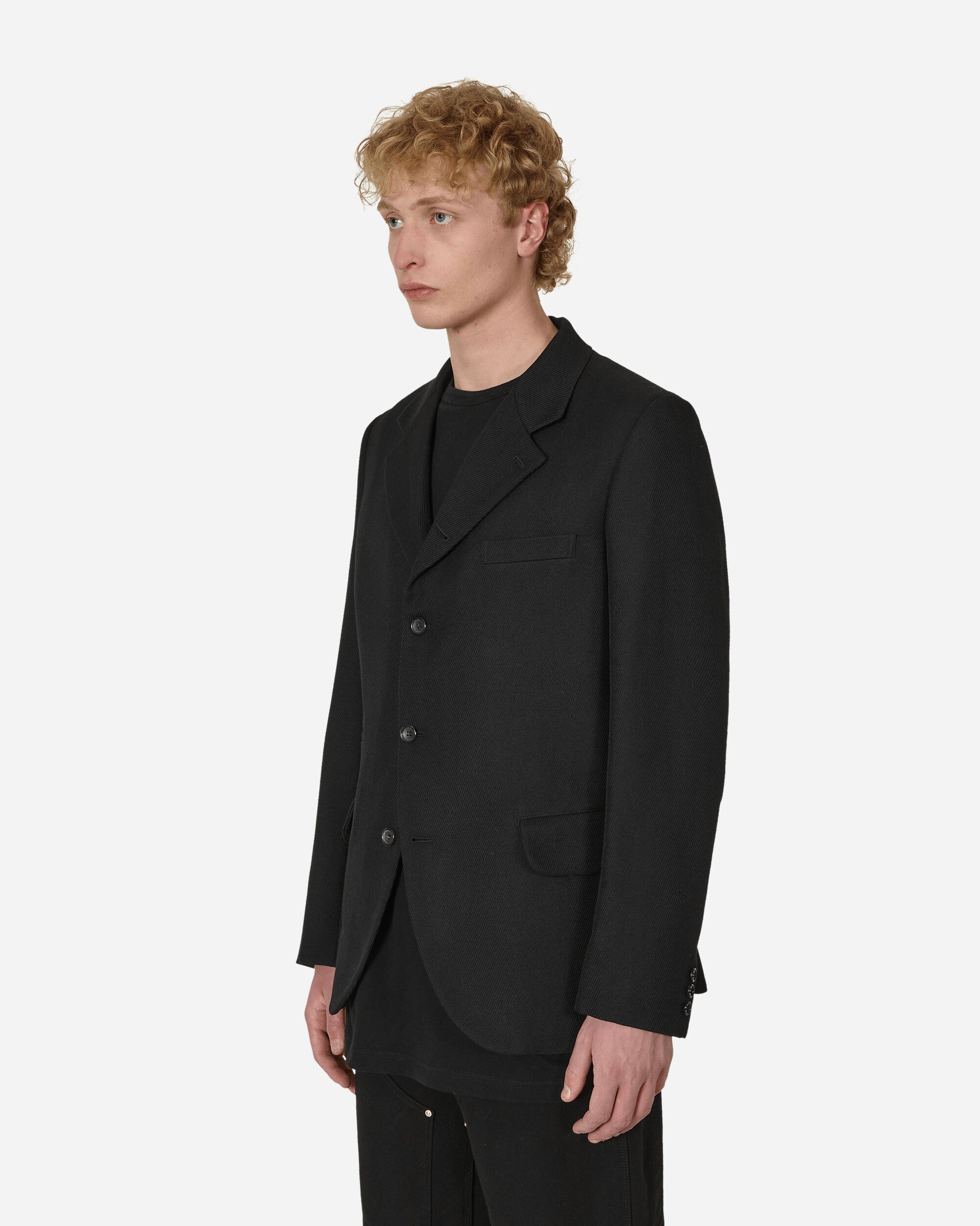 Comme Des Garçons Homme Plus Men'S Jacket Black Coats and Jackets Blazers PK-J017-051 1