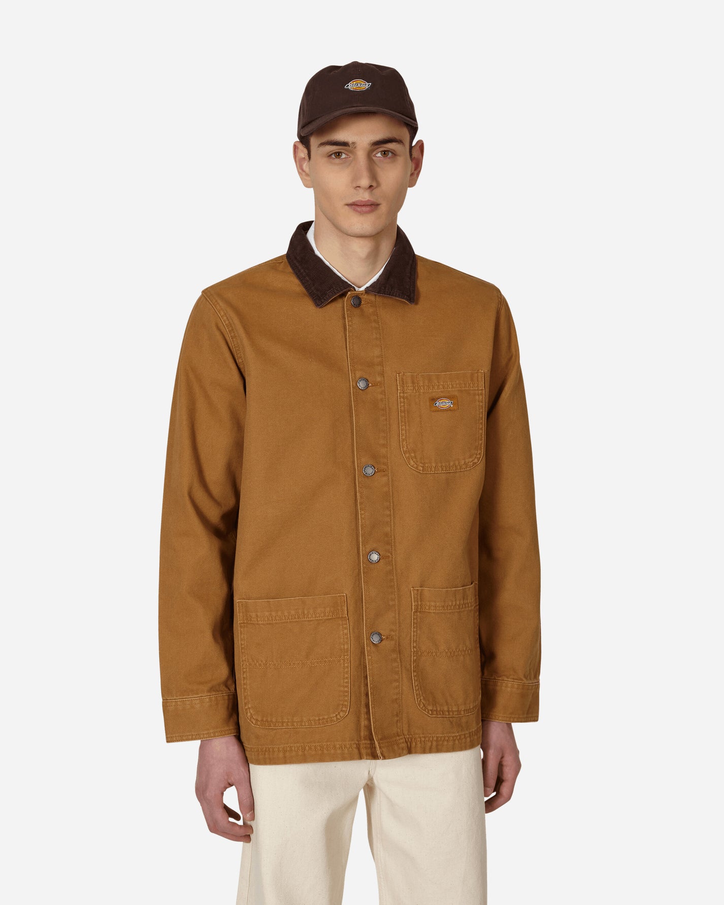 Dickies Dickies Duck Canvas Unlined Chore Coat Sw Brown Duck Coats and Jackets Jackets DK0A4XMJ C411