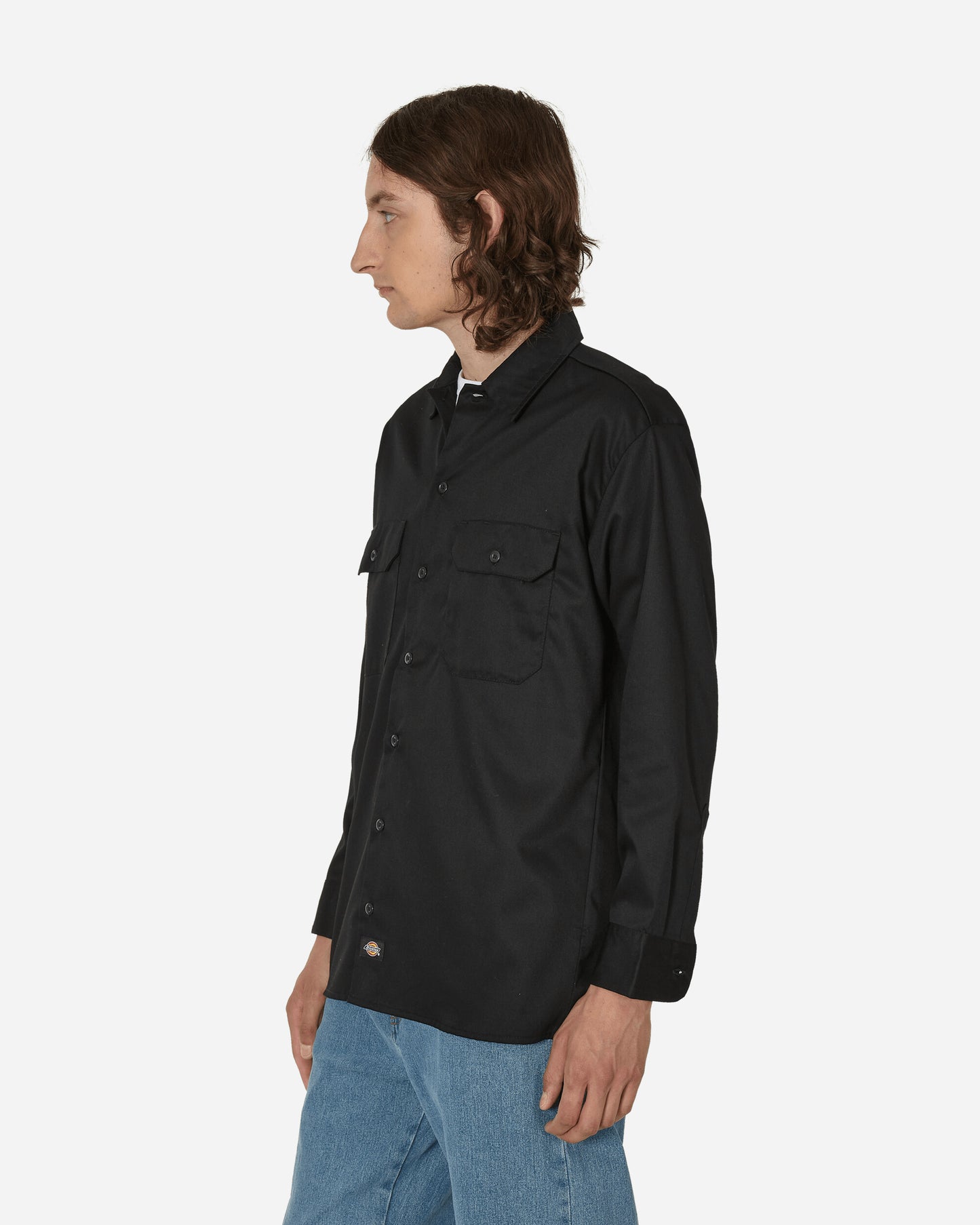 Dickies Work Shirt Ls Rec Black Shirts Longsleeve Shirt DK0A4Y26 BLK1